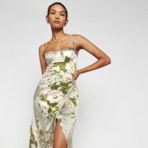 Reformation Marguerite Silk Dress